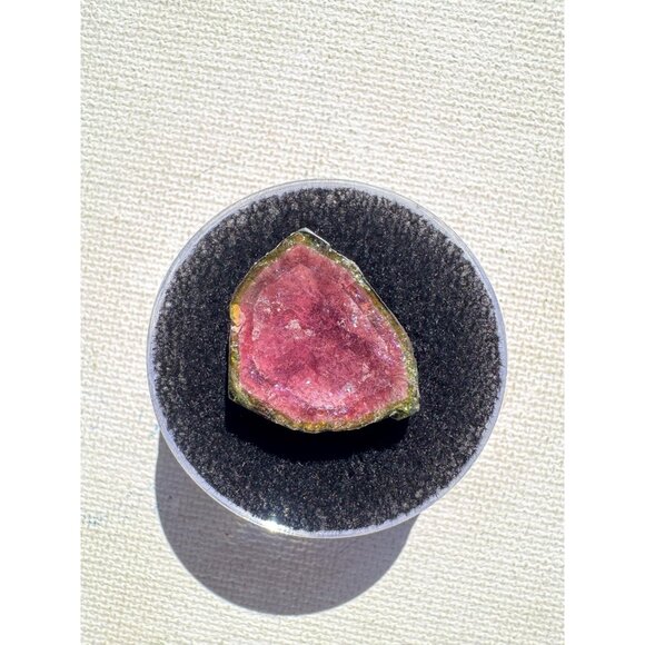 Watermelon Tourmaline Natural Crystal Slice Custom Cabochon Natural #8 - Picture 2 of 5